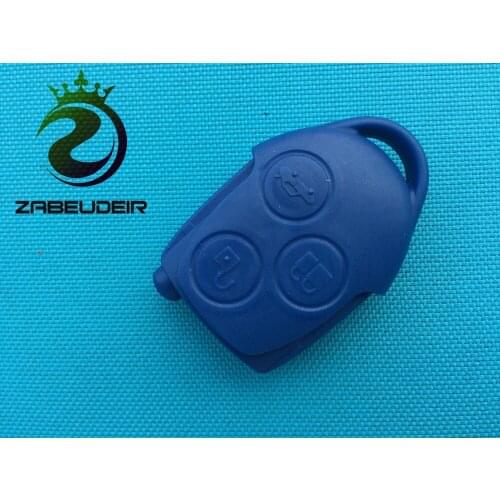 10Pcs/Lot Wholesale 3 Buttons Transit Connect Set Remote Car Key Shell Styling Cover For Ford Transit Blue Case No Logo Auto