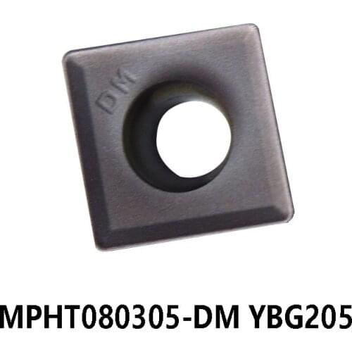 100% Original MPHT080305-DM YBG205 MPHT 080305 MPHT0803 Carbide Inserts Lathe Milling Cutter 10pcs/box
