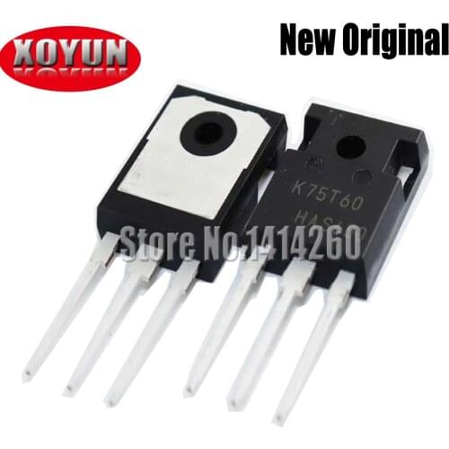 2pcs IKW75N60T K75T60 TO-247 IGBT600V 75A Free shipping