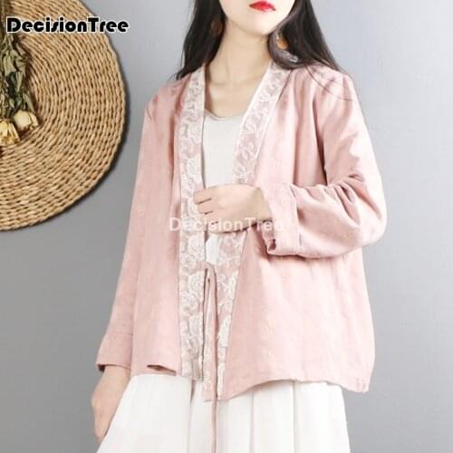 2021 kimono cardigan chinese style costume tops camisa china mujer hanfu shirt blouse hanfu chiffon blouse oriental hanfu