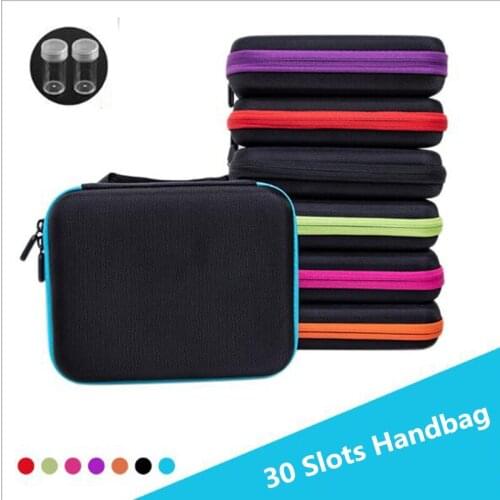 6 Colors Diamond Painting Accessories Bead Storage Bottle Diamond Embroidery Multi-function Tools Kits 30 Slots Handbag