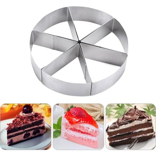 6 Points Triangular Mold Round Mousse ring Stainless Steel Cookie Mold Pastry Slicers Baking Tools