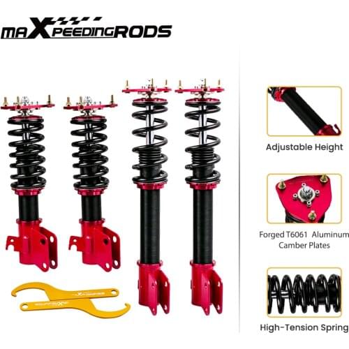 4pcs Coilovers Shock Absorbers For Subaru Impreza WRX GDA GDB 2002-2007 Adjustable Height