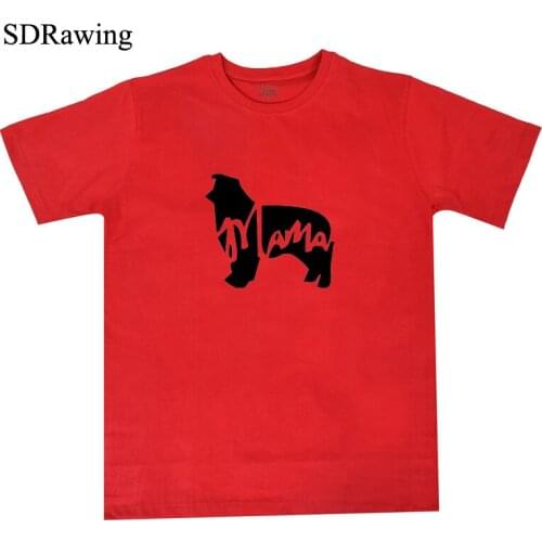 Australian Shepherd MAMA SHIRT fashion cotton t shirt women summer casual tees plus size tops