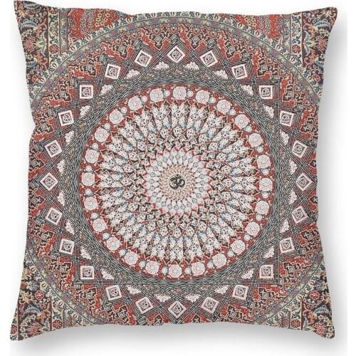 Om Mandala Bohemian Pillow Cover Home Decorative Hippie Paisley Boho Cushions Throw Pillow for Car Double-sided Printing