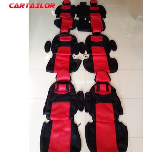 CARTAILOR Sandwich Auto Seat Covers for Toyota Sienna Car Seat Cover Set Custom Fit Cover Seats Supports Car Styling Accessories