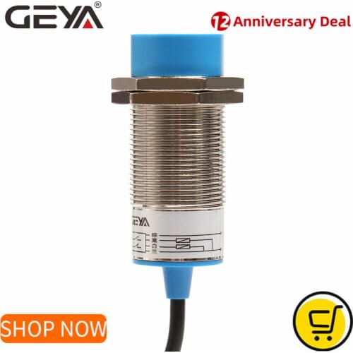GEYA Proximity Sensor 15mm Sensing Distance NPN PNP DC10-30V M30Screw Size