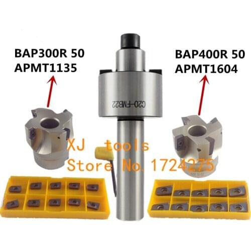 C20 FMB22 Face Mill Cutter BAP300R BAP400R 50 22 With 10Pcs APMT1604 Carbide Insert suitable for Aluminum