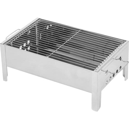 Barbecue Charcoal Grill Heavy Duty Folding Grilling Rack BBQ Tool Kits for Outdoor Cooking Camping Hiking Picnic