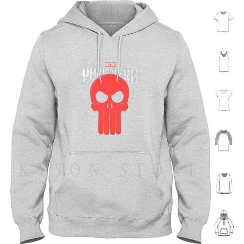Punishberg Hoodie Long Sleeve Guns Bang Happy Drug Christmas Stily Moda Black Money Cat Weed Street Hip