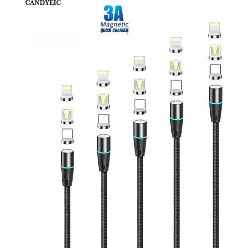 CANDYEIC Type C Magnetic cable for Xiaomi Mi 10T Lite cable Charger Data USB Charging type c cable Usb wire