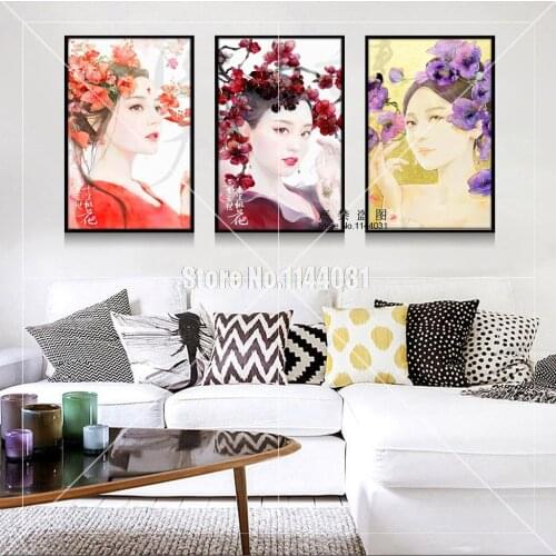 5D Diy Diamond Painting Cross Stitch Flower Classical Woman Girl Diamond Mosaic 5D Sets Full Diamond Embroidery Craft Home Decor