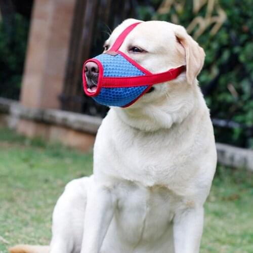 New Grid Breathable Dog Muzzle for Small,Medium,Large Dogs Prevent from Biting,Barking and Chewing