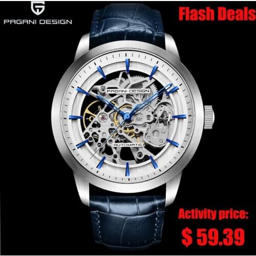2021 Pagani Design New Mens Luxury Automatic Mechanical Watch Stainless Steel Waterproof Sports Leather Watch Relogio Masculino