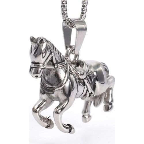 New jewelry pendants Titanium steel dream Pegasus good luck pendant titanium steel