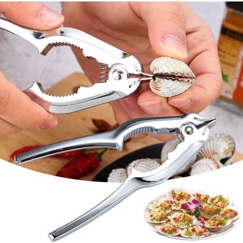 Clam Opener Walnut Clip Multifunctional Household Crab Clamps Zinc Alloy Shellfish Opener Kitchen Tool for Restaurant Home