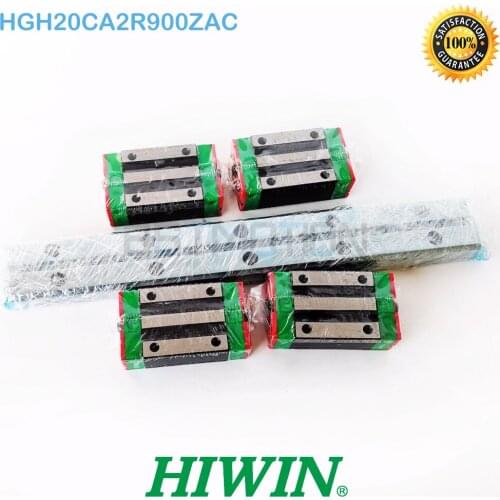 Original Taiwan HIWIN 25mm Linear Guide HGR25 2pcs 900mm Rail 4pcs HGH25CA Block Carriage HGH25CA2R900ZAC