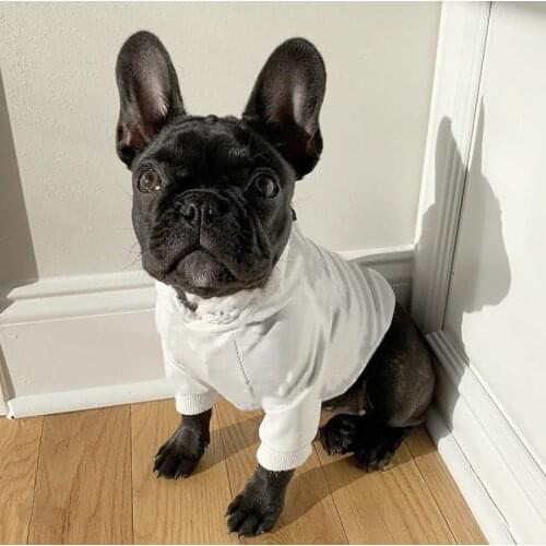 French Bulldog Pet Dog Hoodie Clothes Puppy Winter Warm Coat Jacket Sweater For Small Medium Dogs Schnauzer Pug Corgi ZLC15