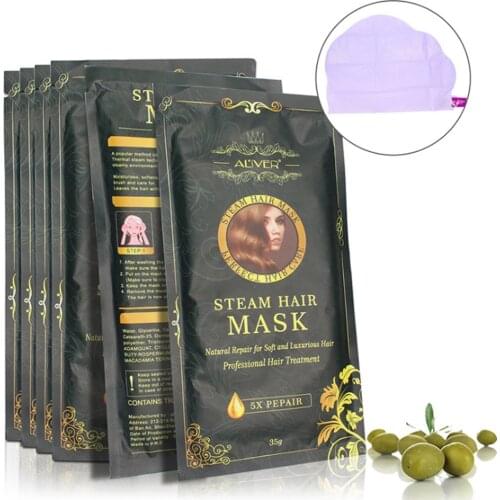 Steam Hair Mask Keratin Protein Treatment Repairing Dry Damaged Hair Improve Dry Edgy Bifurcation Anti Hair Loss Moisturizing