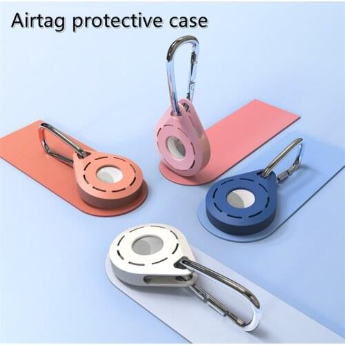 Durable Scratch-resistant Anti-Lost Sleeve Keychain Case For Apple AirTag Pet Location Tracker Soft Silicone Protective Cover