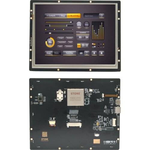 10.4 inch Touch Screen LCD Programmable Module with Serial Interface Support Any Microcontroller 100PCS