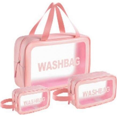 Transparent Cosmetic Bag Portable Travel Wash Bag Female Pvc Waterproof Storage Bag Portable Storage Bag