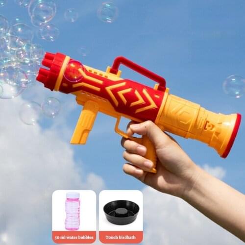 Handheld Automatic Bubble Maker Machine Gun, Electric Bubble for Childrens Toddler Summer Outdoor Activities 87HD