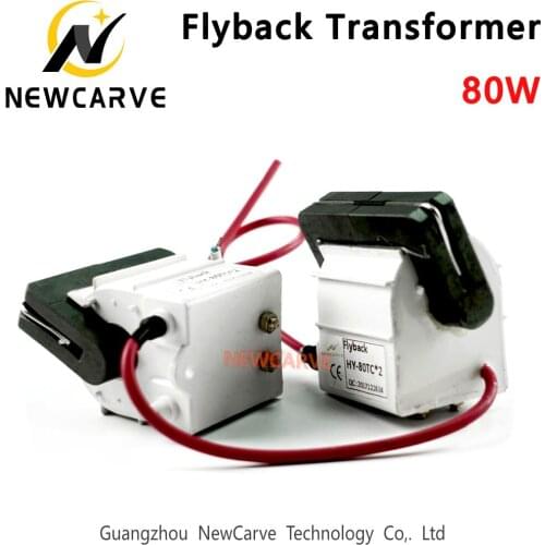 80W High Voltage Flyback Transformer 80W For CO2 Laser Power Supply Parts NEWCARVE