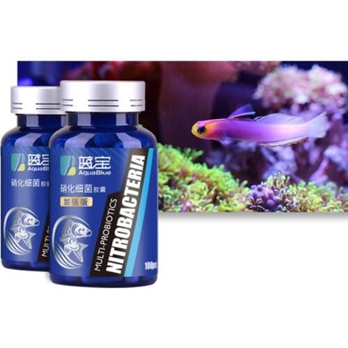 100Pcs/Bottle Aquarium Nitrifying Bacteria Concentrated Capsule for Fish Tank 87HA