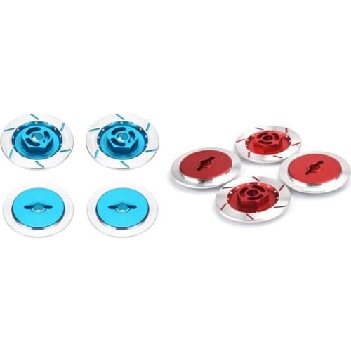 8 Pcs Aluminum Alloy Brake Disc Wheel Rim Box Metal Hex Adapter 12MM for RC 1/10 Car HSP Fly Fish Buggy Truck 94123 94122 D4 CS