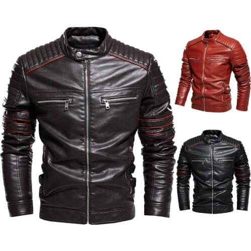 Aotorr Men's Faux Leather Jackets