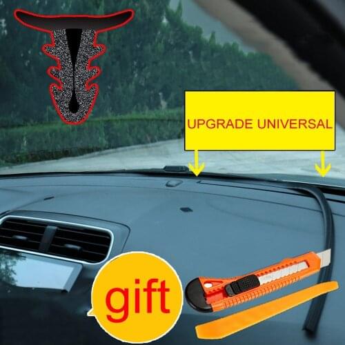 1.6M Car Rubber Sealing Strip U Shape Car Windshield Dashboard Sealing Strips Soundproofing Anti Dust Auto Dashboard Seal Strips