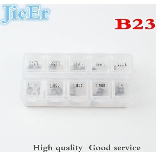 B23 common rail lift adjusting shims 50 pieces and auto diesel engine common rail injector gasket