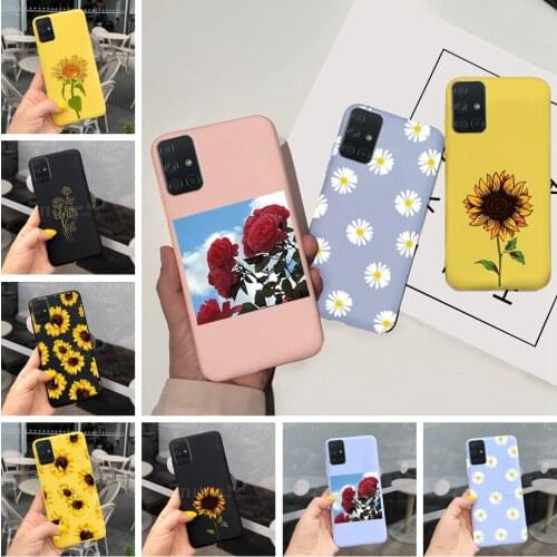For Samsung Galaxy M31s Case Bumper Sunflower Soft Silicone Phone Covers For Samsung Galaxy M31s SM-M317F Coque M31s M 31s Cases