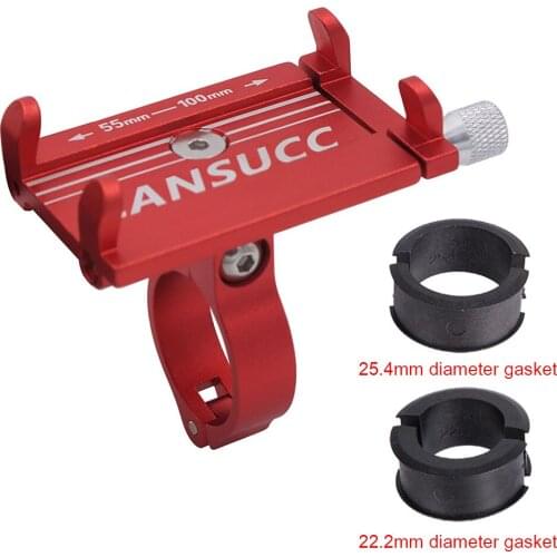 Mountain Bicycle Scooter Motorcycle Aluminum Alloy Mobile Phone Holder MTB Bike Bracket Cell Phone Stand Support Cycling Parts