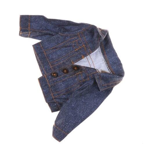 Jeans Wear Winter Coat For Girl Doll Clothes For 18 Inch Doll 7*18*3cm