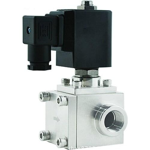 304 Stainless Steel High Pressure Car Wash Solenoid Valve 0~300 Bar NC Normally Closed Solenoid Valve 3/8"-1" NPT BSP 2 Way