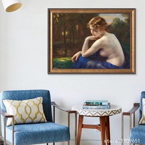 Cotton classical figures nude art woman landscape canvas printings printed on canvas no frame home wall art decoration picture