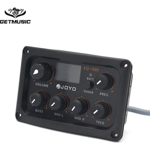 Joyo Guitar Equalizer EQ-505 5 Band EQ with Tuner for Acoustic Guitar Music Instruments