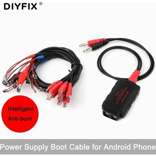 For Android Phones DC Power Supply Cable Phone Repair Test Wire For Samsung Huawei Xiaomi W106 Power Cable Charging Wire Line