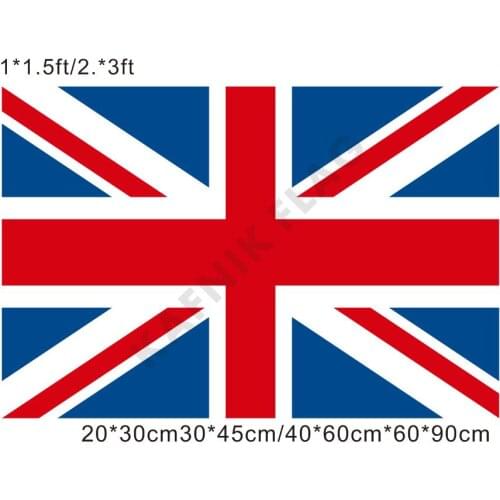 KAFNIK,free shipping 20*30/30*45/40*60/60*90cm small flags United Kingdom/UK Great Britain England British Banner flag