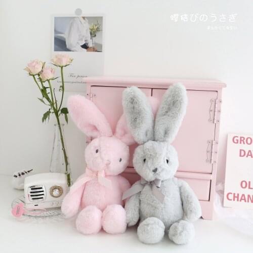 Soft 25CM Bow Tie Rabbits Cute Bunny Soft Stuffed Plush Toys Kids Birthday Gifts Wedding Parties Decor for kids Christmas Gifts