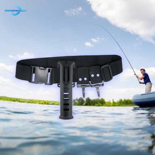 Nylon Belt Rod Holder Multi-function Portable Pole Inserter Fishing Rod Pesca Rack Quick Belt Holder Inserting Device Accessory