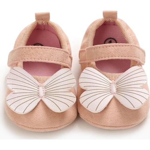Newborn Baby Girl Princess Shoes Cute butterfly First Walkers Shoes Rubber Anti-slip Infant kid Baby Shoes 0-18m spring summer