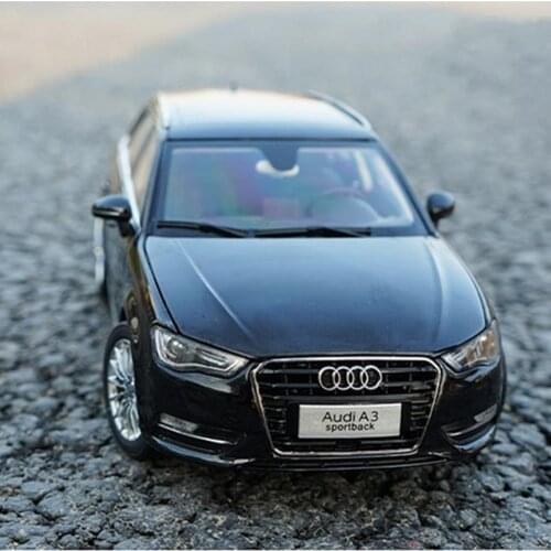 Original Authorized Authentic alloy 1/18 Scale Audi A3 Sportback Black DieCast classic Car Model for gift collection