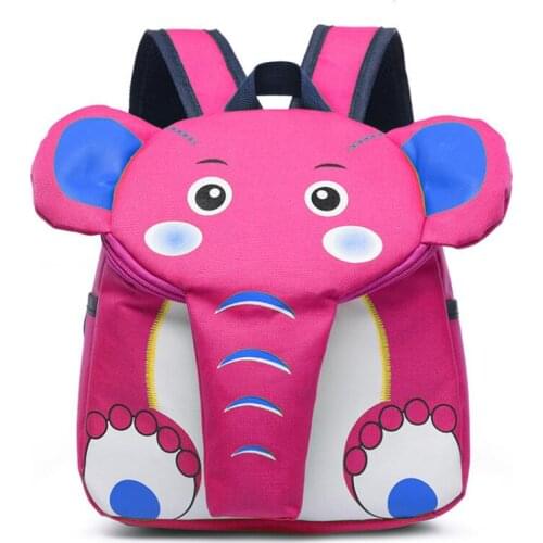 Fashion Children Cartoon Elephant Shape Backpack Shoulder Bag Kindergarten Boys Girls Schoolbag Rucksack For Toddler Kids 2019