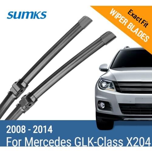 SUMKS Wiper Blades for Mercedes GLK-Class X204 22"&19" Fit Side Pin Arms 2008 2009 2010 2011 2012 2013 2014