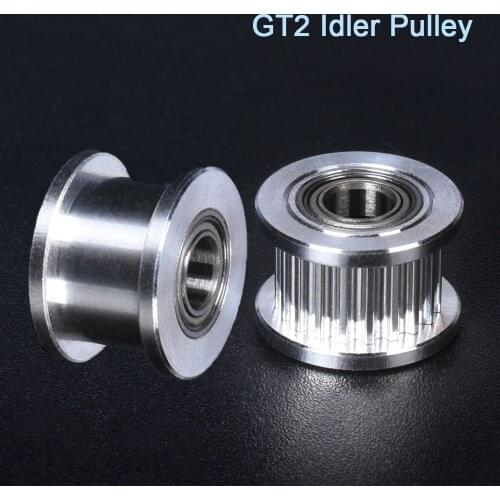 GT2 Idler Timing Pulley High Quality 3/4/5MM 20 Teeth Wheel For 2GT Synchronous GT2 Belt 3D Printer Parts Aluminum Gear I3 MK3