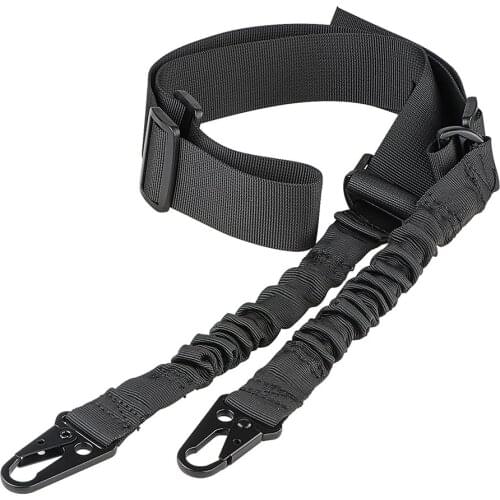 HOT Sell Tactical 2 Point Rifle Sling with Metal Hook Adjustable Gun Sling Carrying Strap Gun Shooting Hunting Accessories