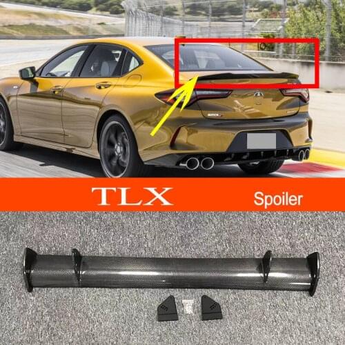 TLX 2021 2022 2023 Real Carbon Fiber GT-style Car-styling Sporty Rear Trunk Wing Spoiler for Acura TLX 2021 2022 2023 Sedan